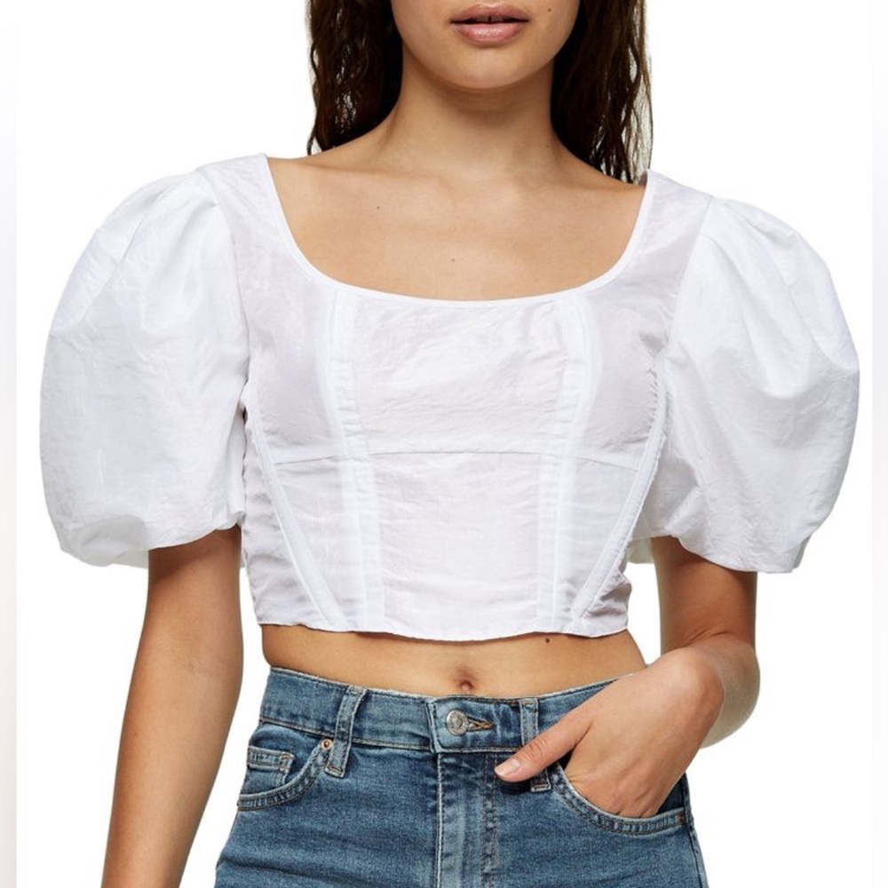 Topshop Taffeta Blouse #54